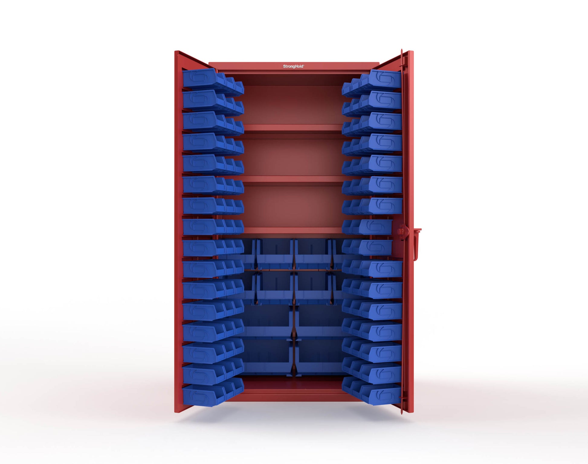 Red (RAL 3001) / Blue (RAL 5001)