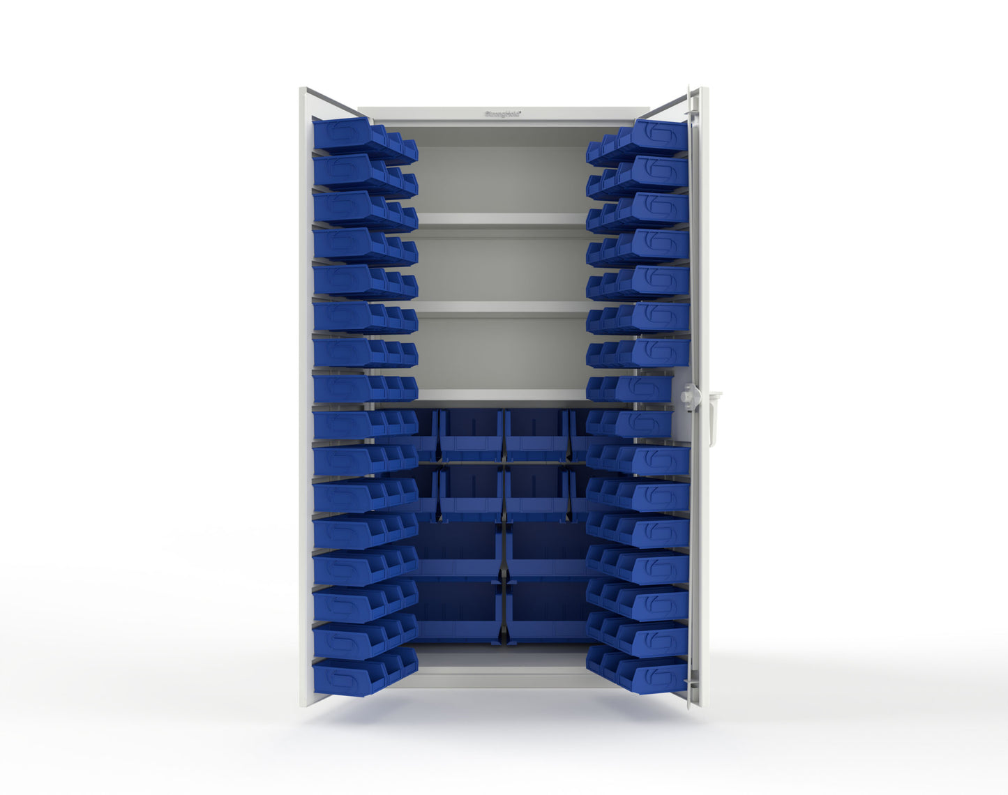 White (RAL 9003) / Blue (RAL 5001)