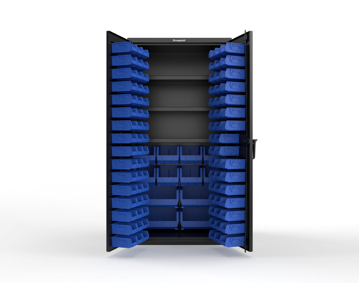 Black (RAL 9005) / Blue (RAL 5001)