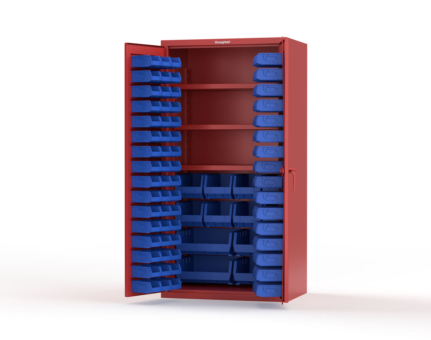 Red (RAL 3001) / Blue (RAL 5001)