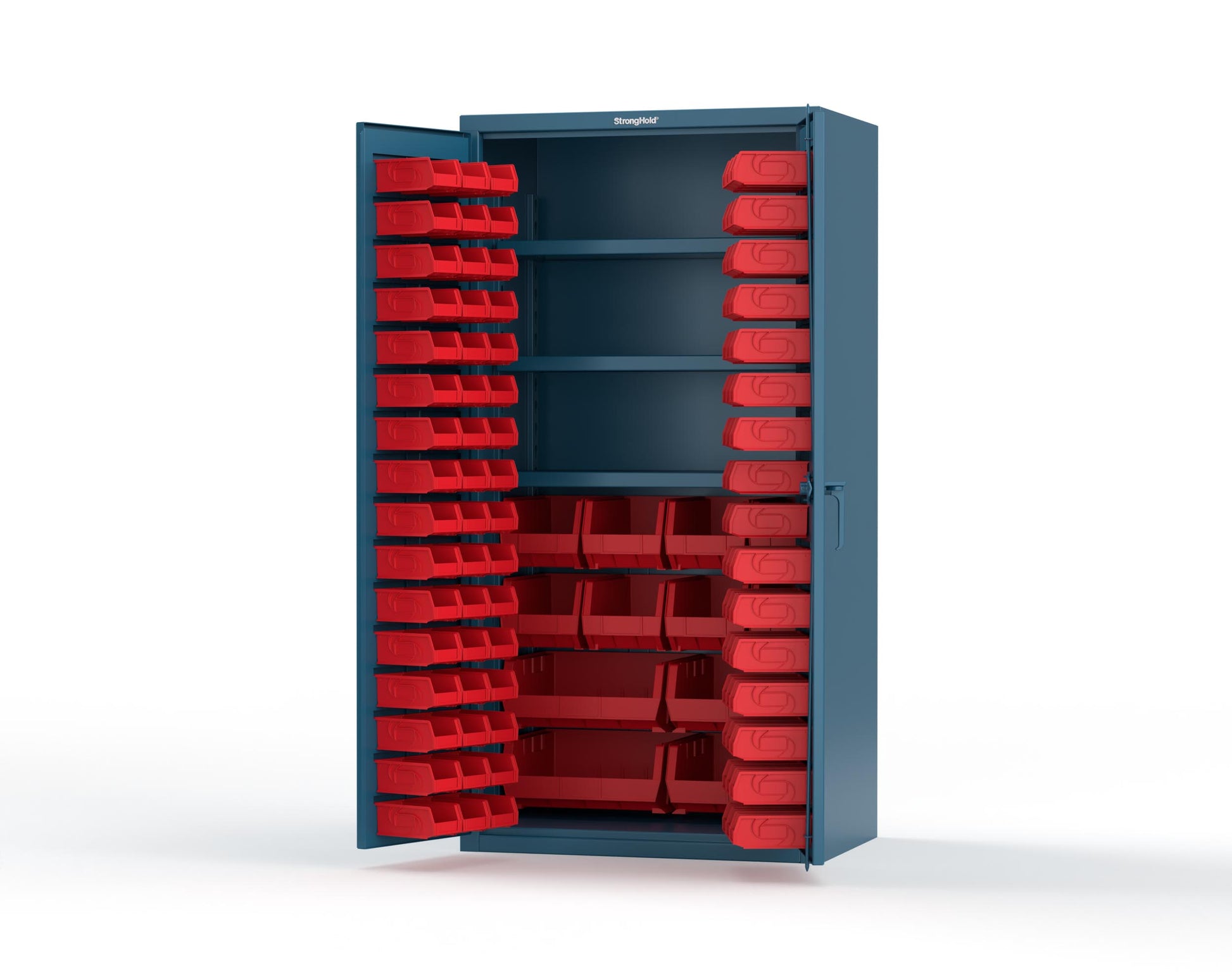 Blue (RAL 5001) / Red (RAL 3001)