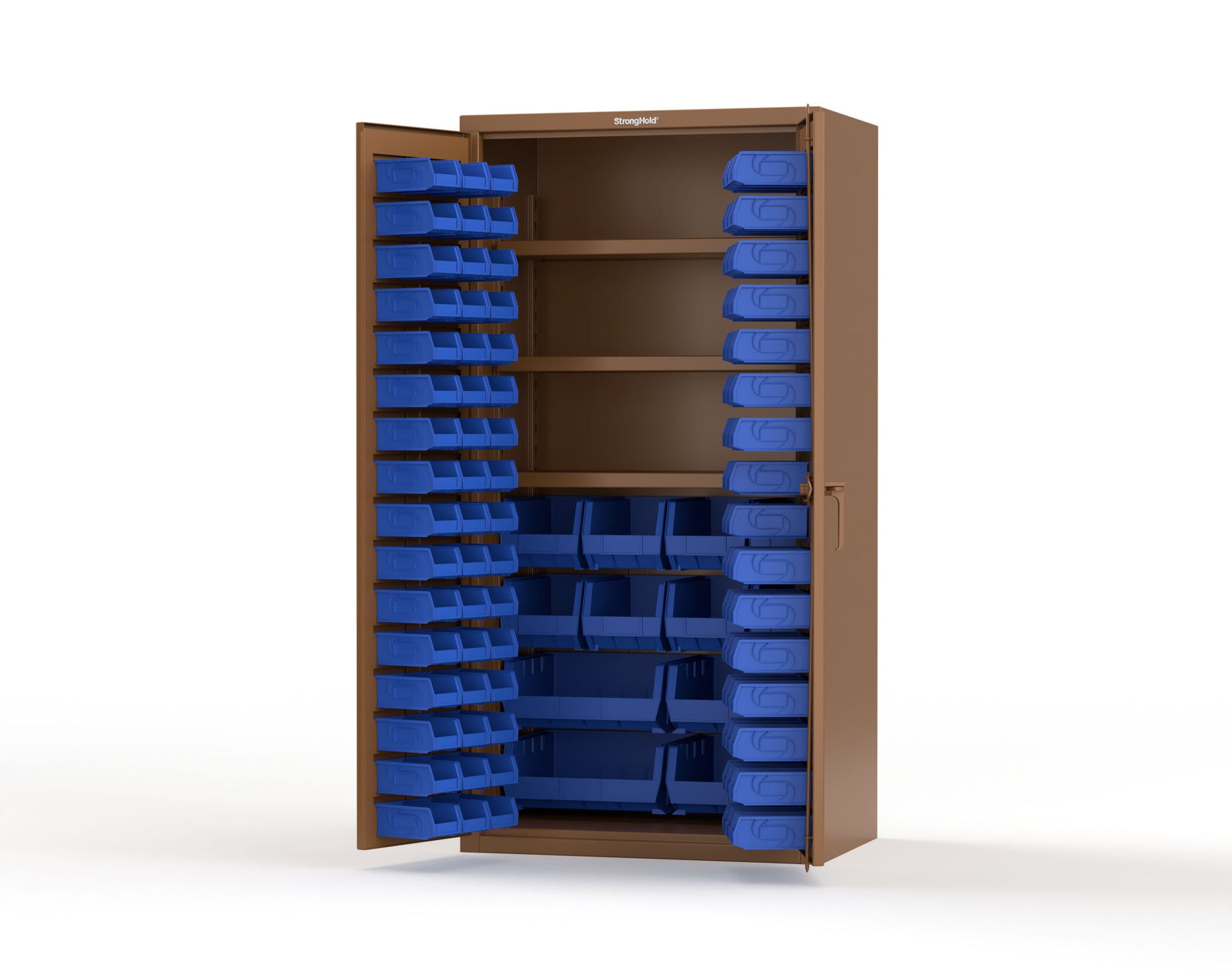 Brown (RAL 8008) / Blue (RAL 5001)