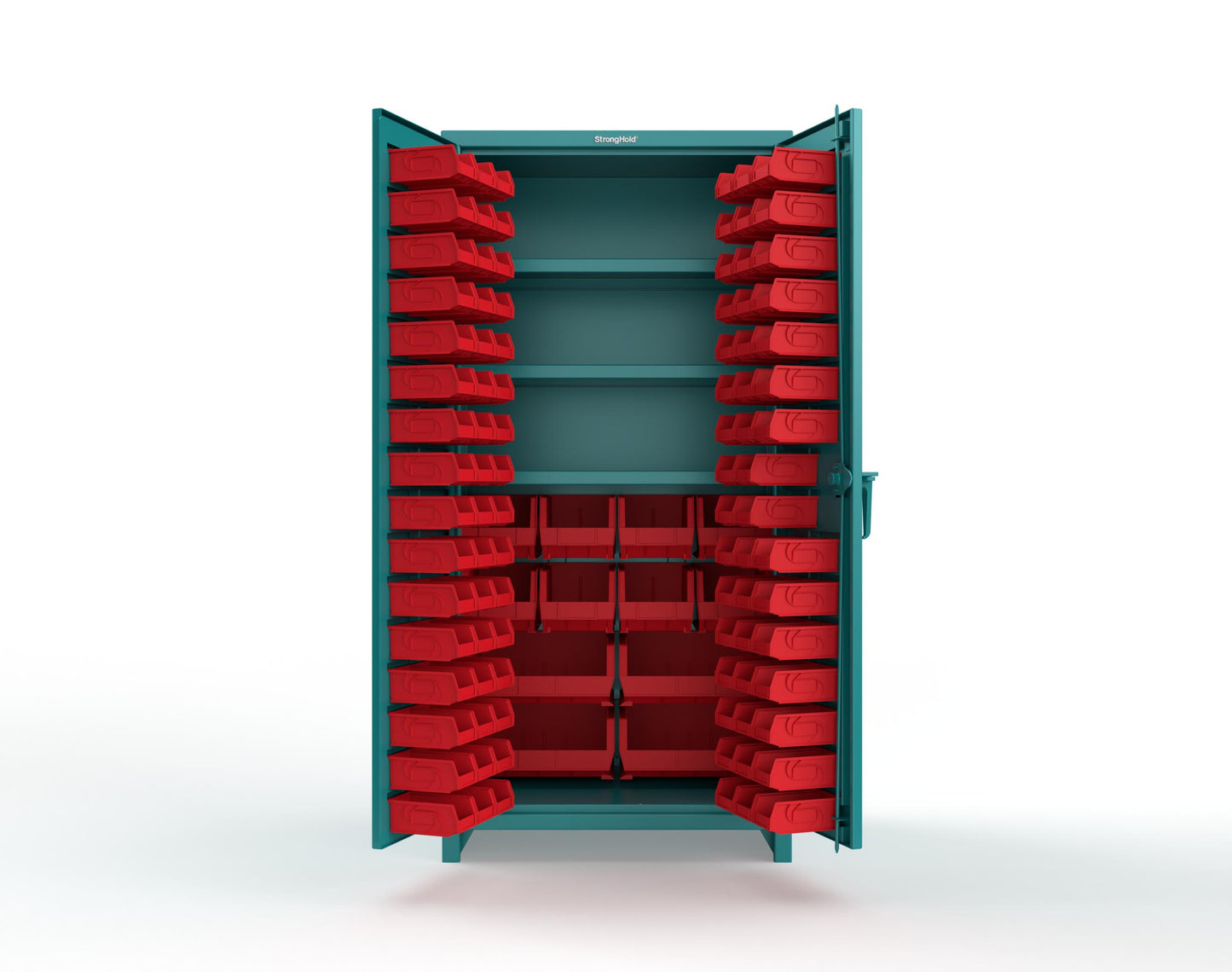 Teal (RAL 5021) / Red (RAL 3001)