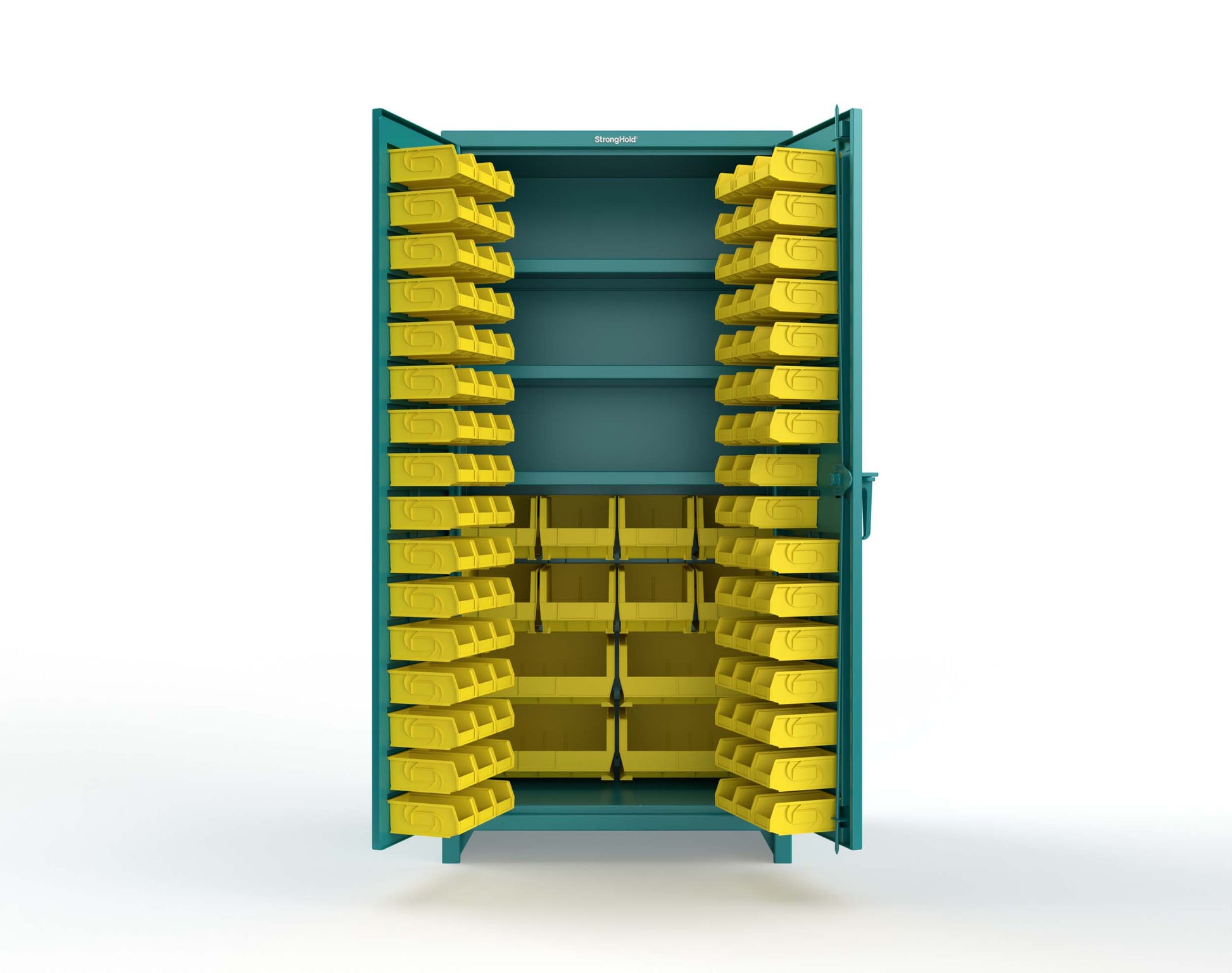 Teal (RAL 5021) / Yellow (RAL 1021)