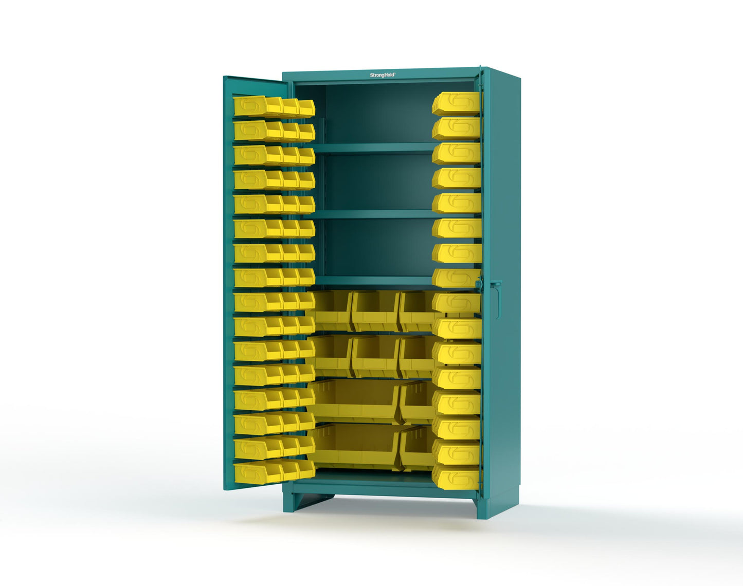 Teal (RAL 5021) / Yellow (RAL 1021)