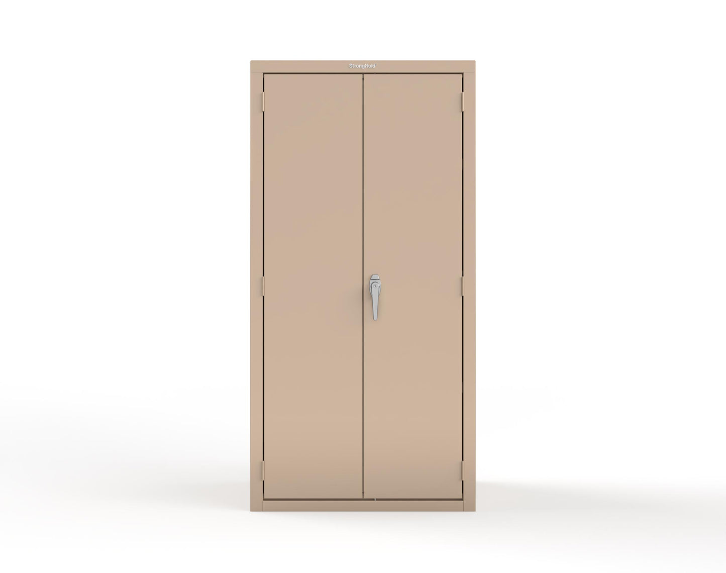 Heavy Duty 18 GA Janitorial Cabinet with 3 half Shelves - 36 in. W x 24 in. D x 72 in. H - 36-BC-243-P-1019