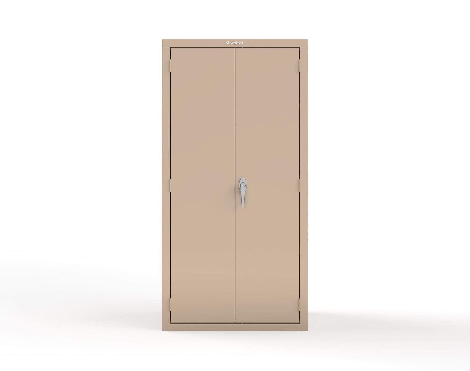 Heavy Duty 18 GA Janitorial Cabinet with 3 half Shelves - 36 in. W x 24 in. D x 72 in. H - 36-BC-243-P-1019