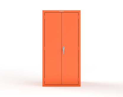 Heavy Duty 18 GA Janitorial Cabinet with 3 half Shelves - 36 in. W x 24 in. D x 72 in. H - 36-BC-243-P-2009