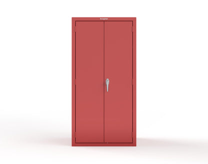 Heavy Duty 18 GA Janitorial Cabinet with 3 half Shelves - 36 in. W x 24 in. D x 72 in. H - 36-BC-243-P-3001