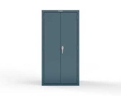 Heavy Duty 18 GA Janitorial Cabinet with 3 half Shelves - 36 in. W x 24 in. D x 72 in. H - 36-BC-243-P-5001