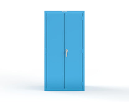 Heavy Duty 18 GA Janitorial Cabinet with 3 half Shelves - 36 in. W x 24 in. D x 72 in. H - 36-BC-243-P-5012