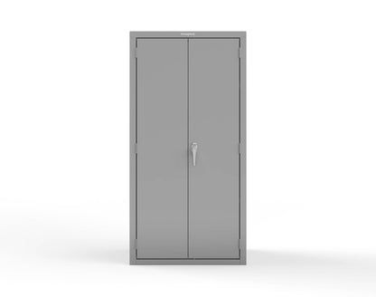 Heavy Duty 18 GA Janitorial Cabinet with 3 half Shelves - 36 in. W x 24 in. D x 72 in. H - 36-BC-243-P-7037