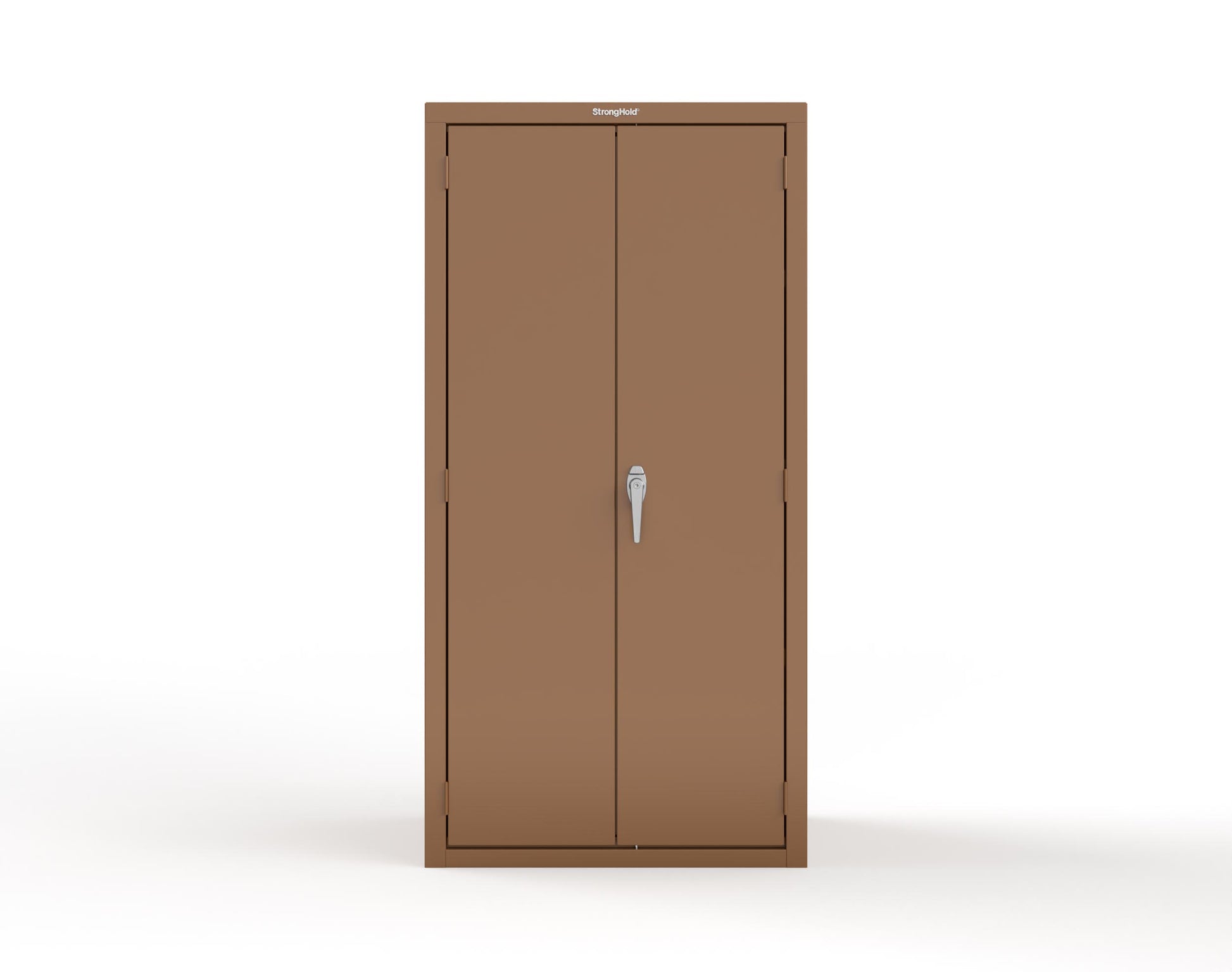 Heavy Duty 18 GA Janitorial Cabinet with 3 half Shelves - 36 in. W x 24 in. D x 72 in. H - 36-BC-243-P-8008