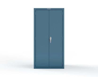 Heavy Duty 18 GA Janitorial Cabinet with 3 half Shelves - 36 in. W x 24 in. D x 72 in. H - 36-BC-243-P-5001