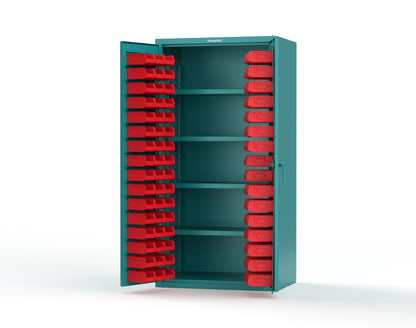 Teal (RAL 5021) / Red (RAL 3001)