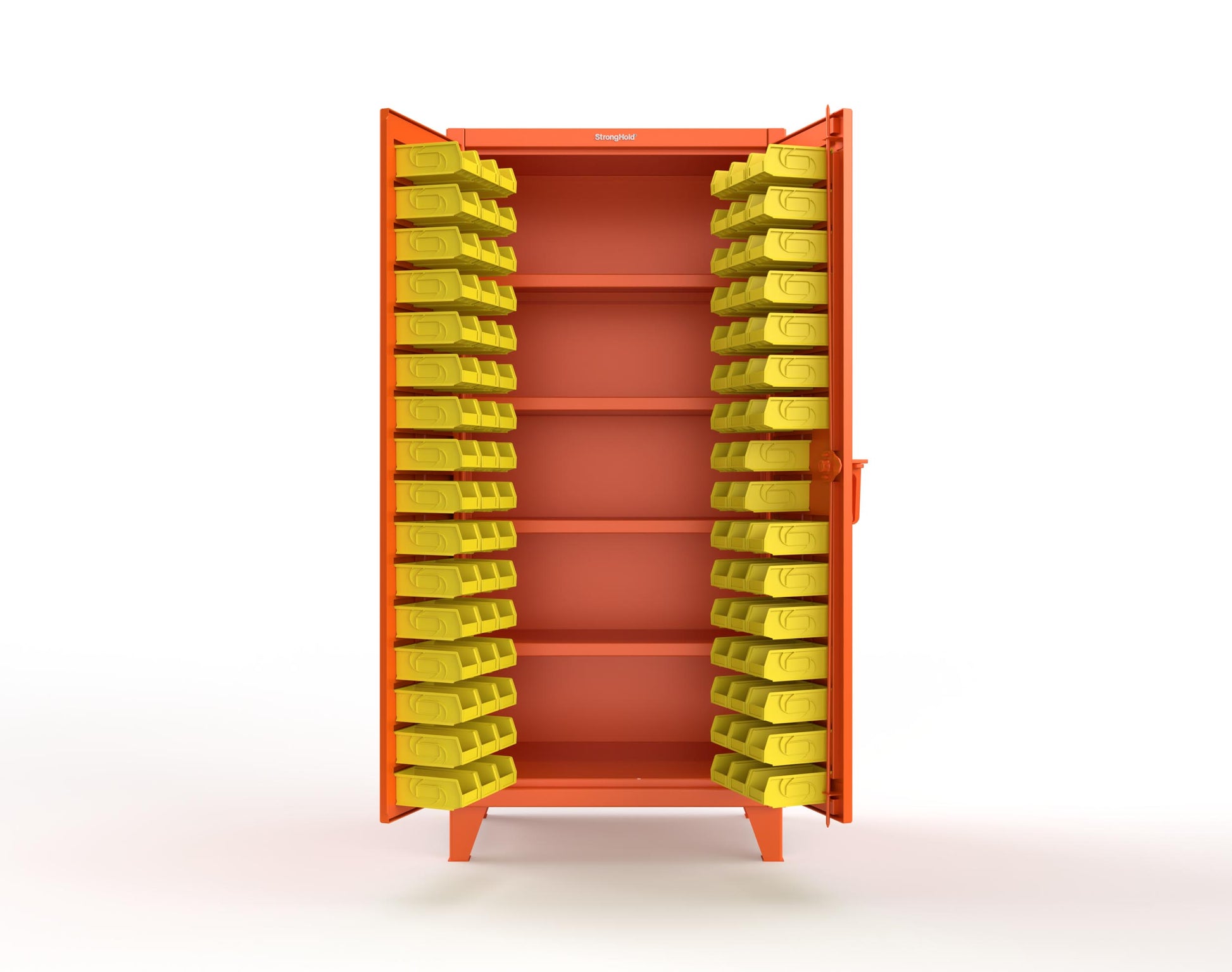 Extreme Duty 12 GA Bin Cabinet with 4 Shelves - 36 In. W x 24 In. D x 78 In. H - 36-BS-244-2009