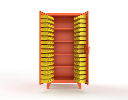 Extreme Duty 12 GA Bin Cabinet with 4 Shelves - 36 In. W x 24 In. D x 78 In. H - 36-BS-244-2009