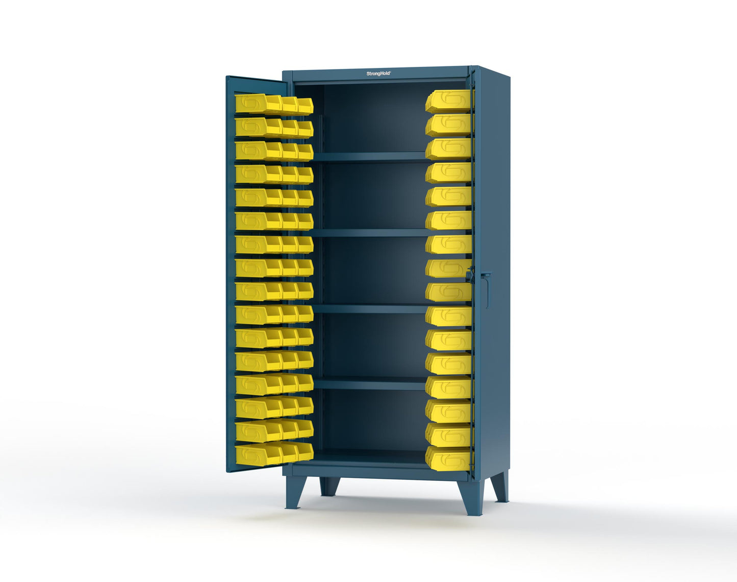 Extreme Duty 12 GA Bin Cabinet with 4 Shelves - 36 In. W x 24 In. D x 78 In. H - 36-BS-244-5001