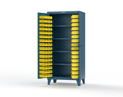Extreme Duty 12 GA Bin Cabinet with 4 Shelves - 36 In. W x 24 In. D x 78 In. H - 36-BS-244-5001
