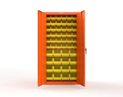 Heavy Duty 18 GA Bin Storage Cabinet - 36 in. W x 18 in. D x 72 in. H - 36-BSC-180-P-2009