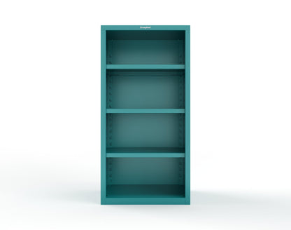 Heavy Duty 18 GA Closed Shelving Unit with 3 Shelves - 36 in. W x 24 in. D x 72 in. H - 36-CSU-243-P-5021