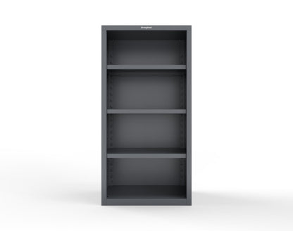 Heavy Duty 18 GA Closed Shelving Unit with 3 Shelves - 36 in. W x 24 in. D x 72 in. H - 36-CSU-243-P-7024