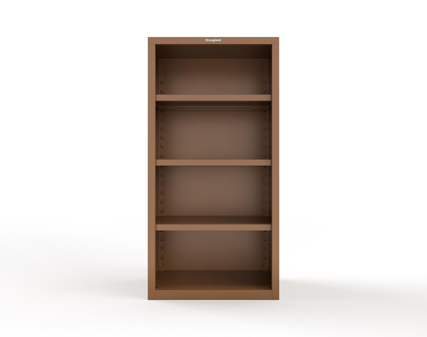 Heavy Duty 18 GA Closed Shelving Unit with 3 Shelves - 36 in. W x 24 in. D x 72 in. H - 36-CSU-243-P-8008