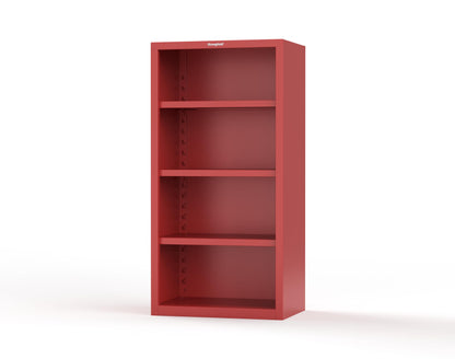 Heavy Duty 18 GA Closed Shelving Unit with 3 Shelves - 36 in. W x 24 in. D x 72 in. H - 36-CSU-243-P-3001