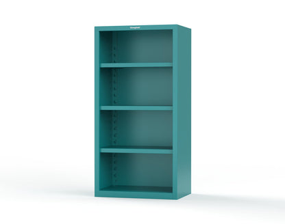Heavy Duty 18 GA Closed Shelving Unit with 3 Shelves - 36 in. W x 24 in. D x 72 in. H - 36-CSU-243-P-5021