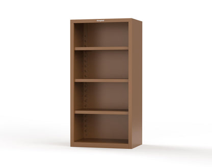 Heavy Duty 18 GA Closed Shelving Unit with 3 Shelves - 36 in. W x 24 in. D x 72 in. H - 36-CSU-243-P-8008