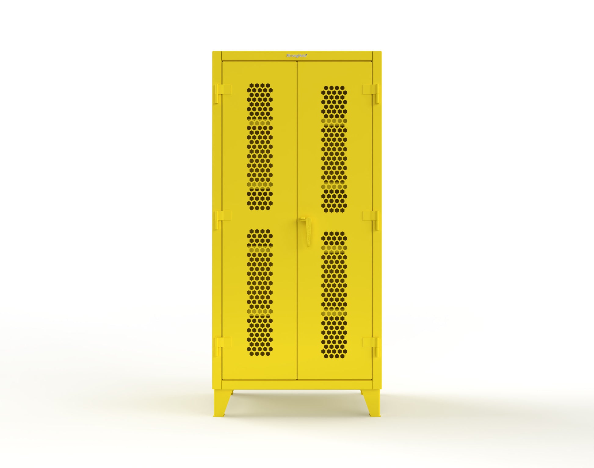 Extreme Duty 12 GA Cabinet with Ventilated (Hex) Doors - 36 In. W x 24 In. D x 78 In. H - 36-H-244-1021