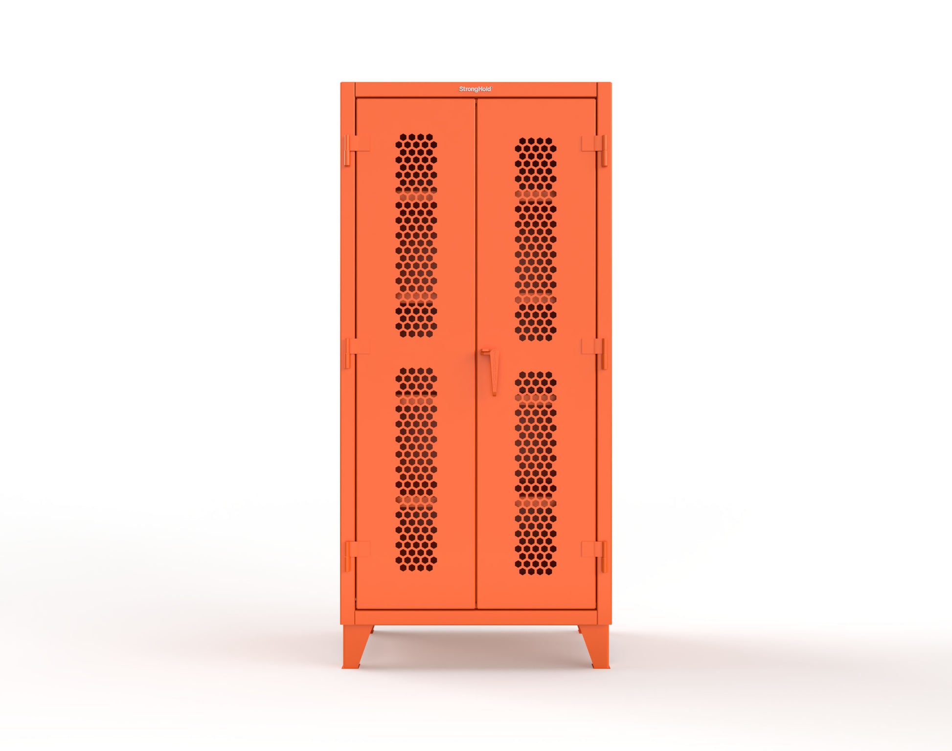 Extreme Duty 12 GA Cabinet with Ventilated (Hex) Doors - 36 In. W x 24 In. D x 78 In. H - 36-H-244-2009