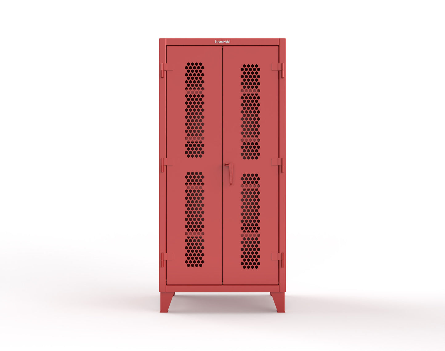 Extreme Duty 12 GA Cabinet with Ventilated (Hex) Doors - 36 In. W x 24 In. D x 78 In. H - 36-H-244-3001