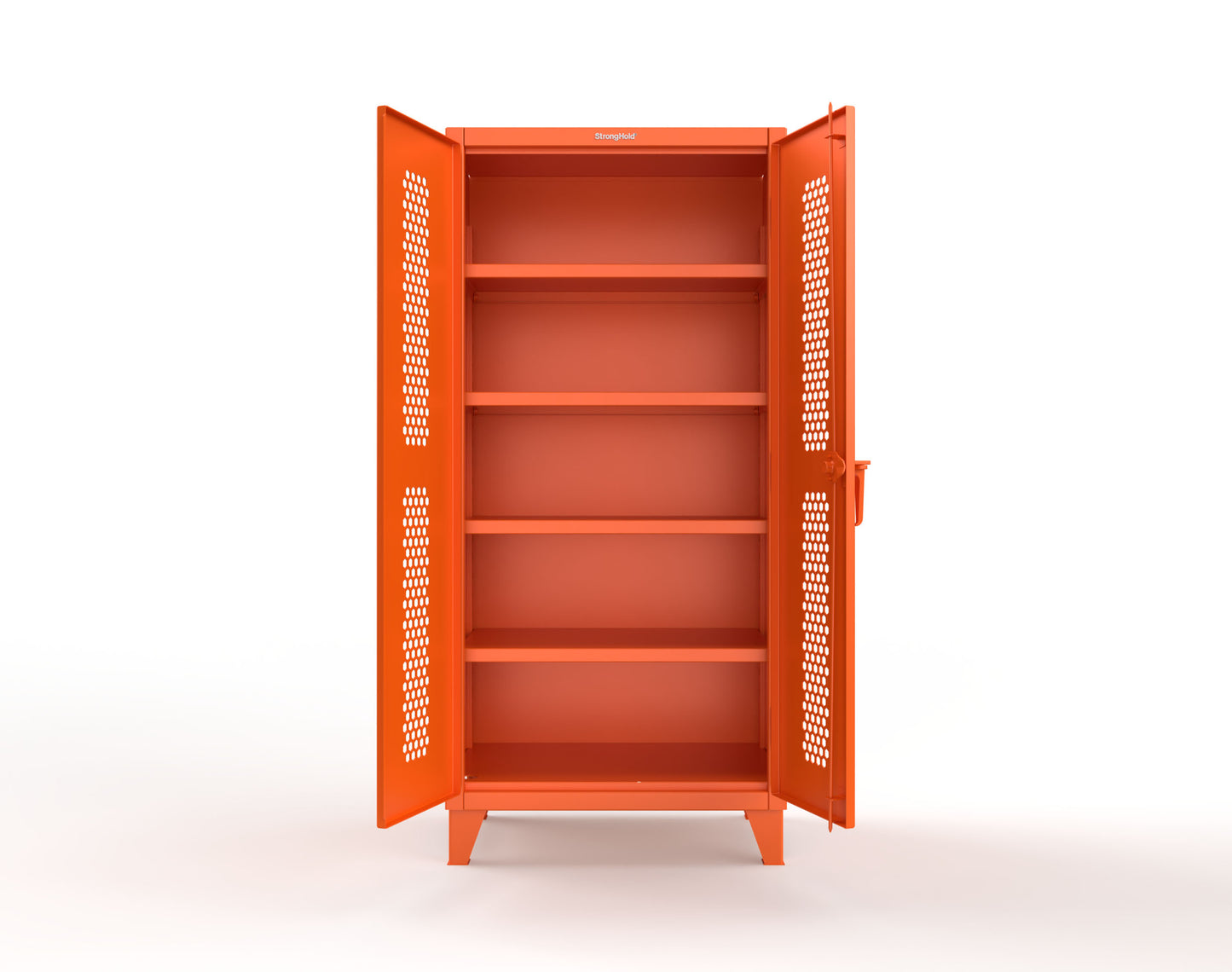 Extreme Duty 12 GA Cabinet with Ventilated (Hex) Doors - 36 In. W x 24 In. D x 78 In. H - 36-H-244-2009