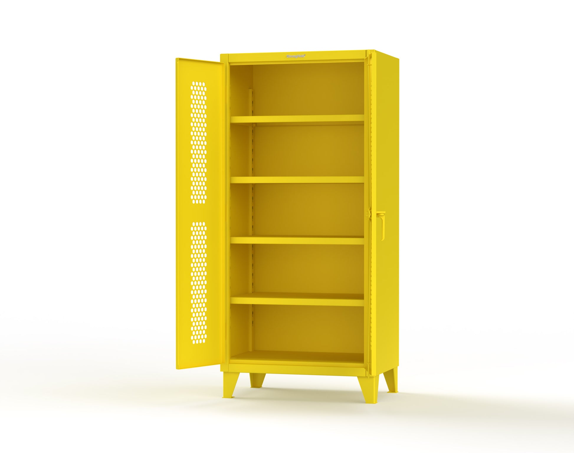 Extreme Duty 12 GA Cabinet with Ventilated (Hex) Doors - 36 In. W x 24 In. D x 78 In. H - 36-H-244-1021