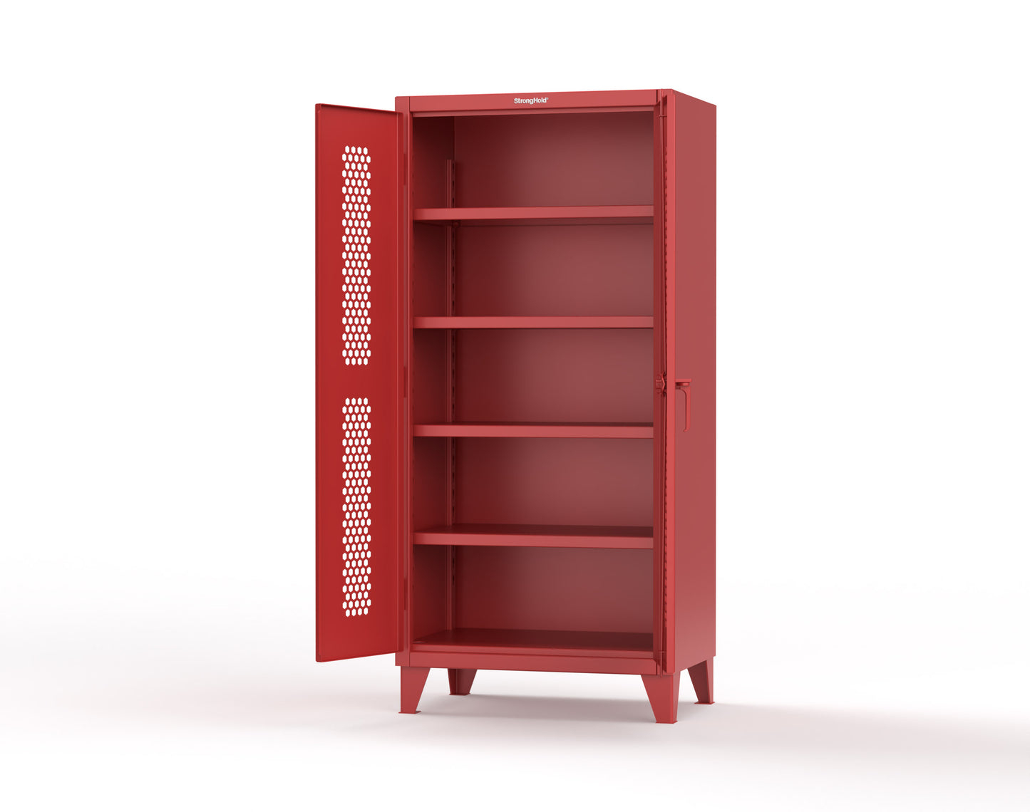 Extreme Duty 12 GA Cabinet with Ventilated (Hex) Doors - 36 In. W x 24 In. D x 78 In. H - 36-H-244-3001