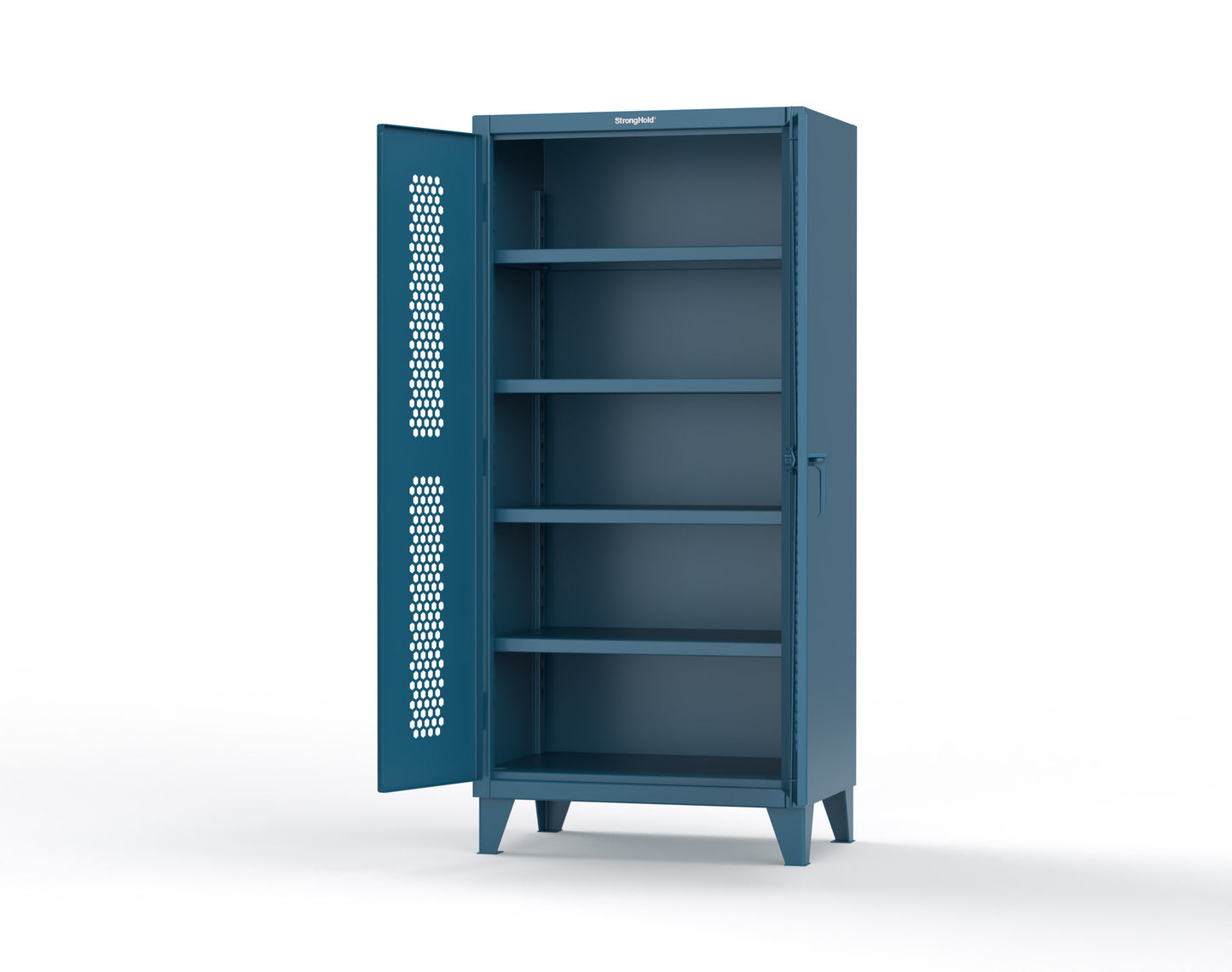 Extreme Duty 12 GA Cabinet with Ventilated (Hex) Doors - 36 In. W x 24 In. D x 78 In. H - 36-H-244-5001