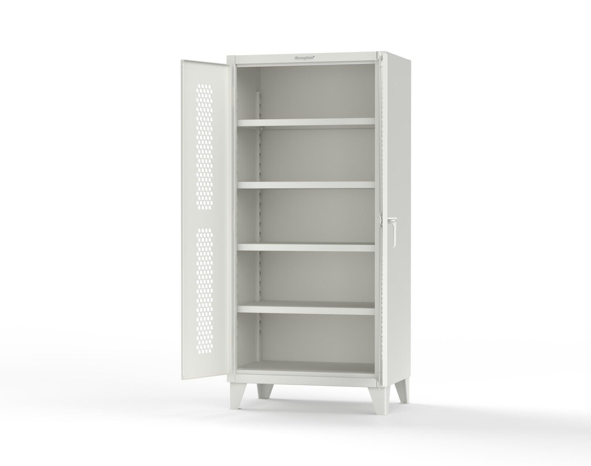 Extreme Duty 12 GA Cabinet with Ventilated (Hex) Doors - 36 In. W x 24 In. D x 78 In. H - 36-H-244-9003