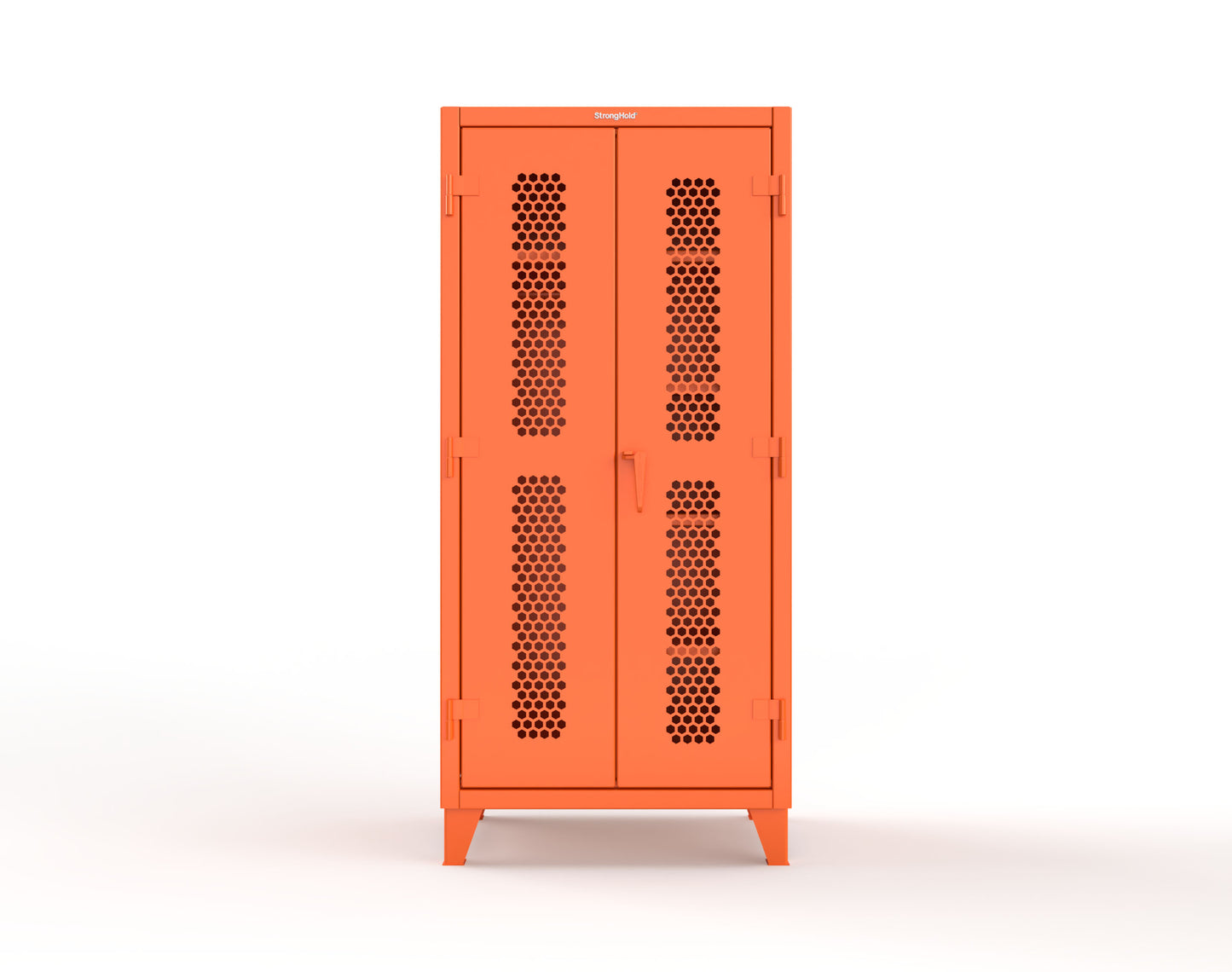 Extreme Duty 12 GA Ventilated (Hex) Uniform Cabinet with 5 Shelves - 36 In. W x 24 In. D x 78 In. H - 36-H-W-245-7024 - 36-H-W-245-2009