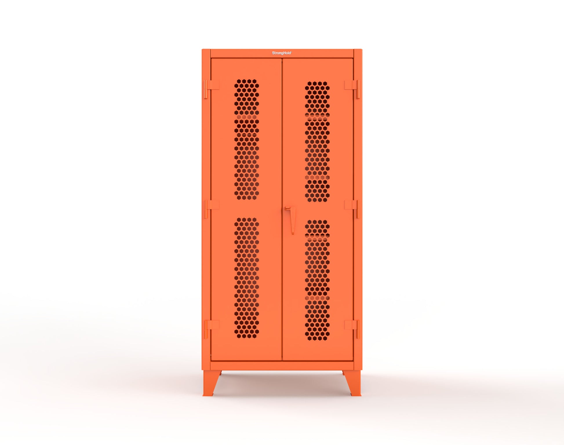 Extreme Duty 12 GA Ventilated (Hex) Uniform Cabinet with 5 Shelves - 36 In. W x 24 In. D x 78 In. H - 36-H-W-245-7024 - 36-H-W-245-2009