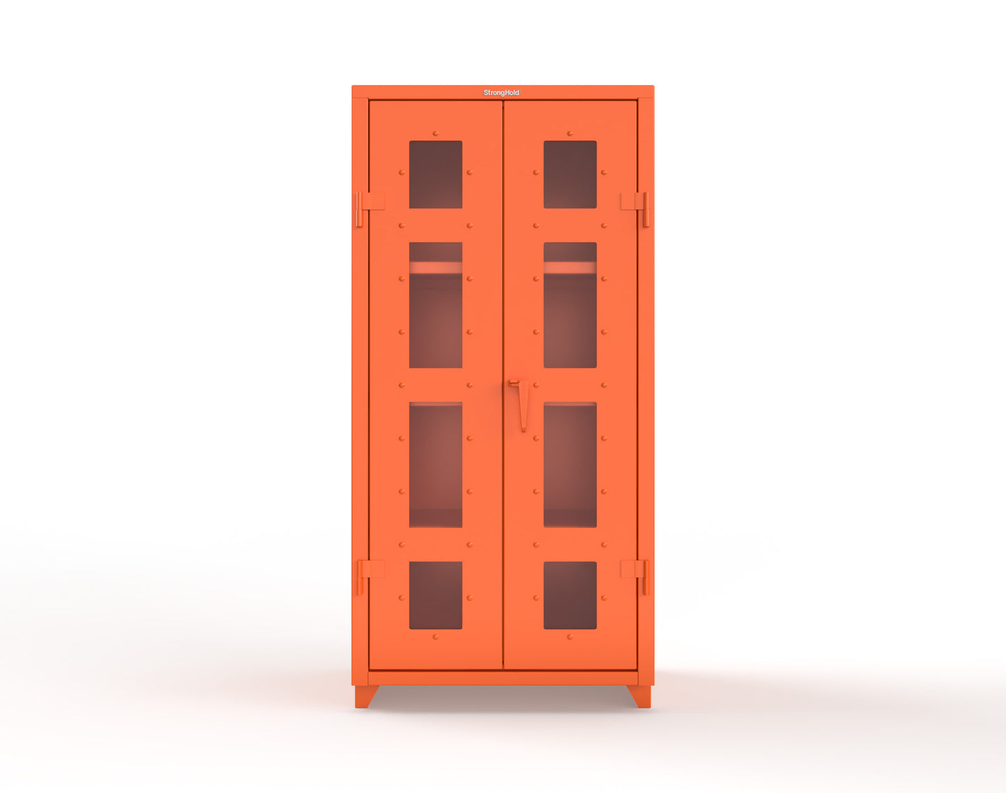 Extra Heavy Duty 14 GA Clearview Cabinet with 3 Shelves - 36 In. W x 24 In. D x 75 In. H - 36-LD-243-L-2009