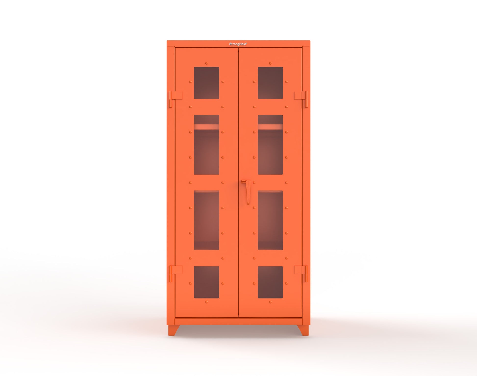 Extra Heavy Duty 14 GA Clearview Cabinet with 3 Shelves - 36 In. W x 24 In. D x 75 In. H - 36-LD-243-L-2009