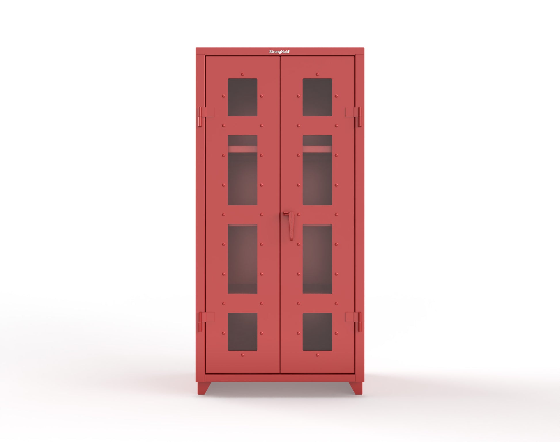 Extra Heavy Duty 14 GA Clearview Cabinet with 3 Shelves - 36 In. W x 24 In. D x 75 In. H - 36-LD-243-L-3001