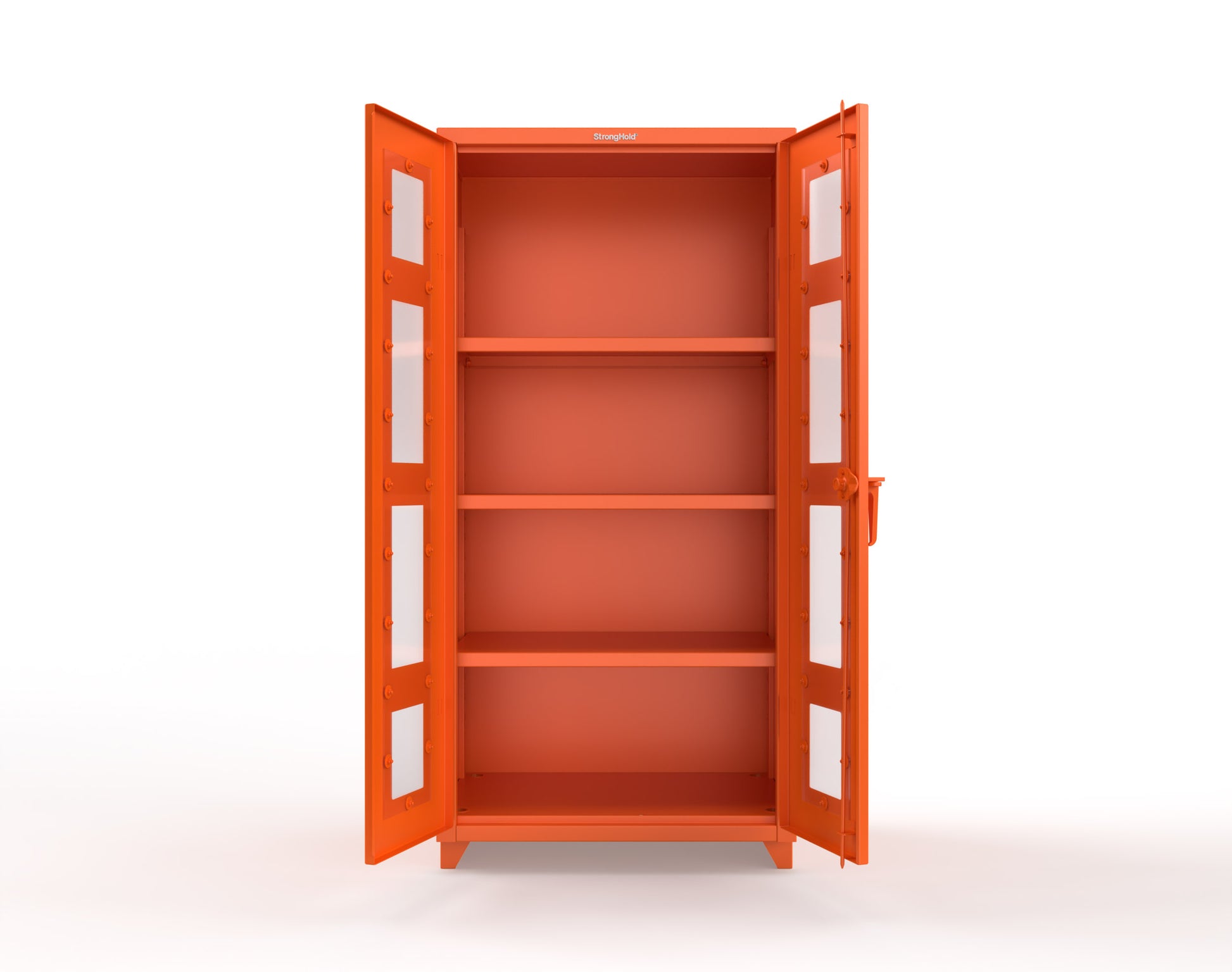 Extra Heavy Duty 14 GA Clearview Cabinet with 3 Shelves - 36 In. W x 24 In. D x 75 In. H - 36-LD-243-L-2009
