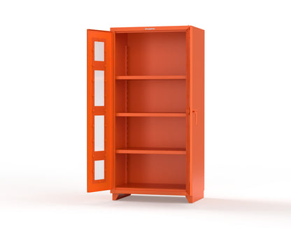 Extra Heavy Duty 14 GA Clearview Cabinet with 3 Shelves - 36 In. W x 24 In. D x 75 In. H - 36-LD-243-L-2009