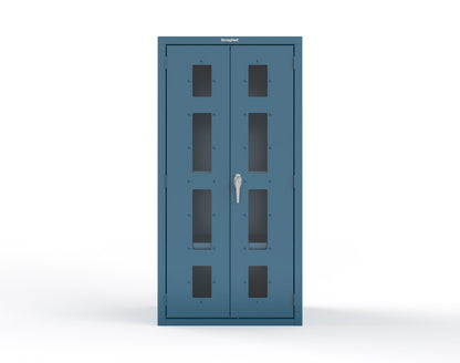 Heavy Duty 18 GA Cabinet with Clearview Doors - 36 in. W x 24 in. D x 72 in. H - 36-LD-243-P-5001