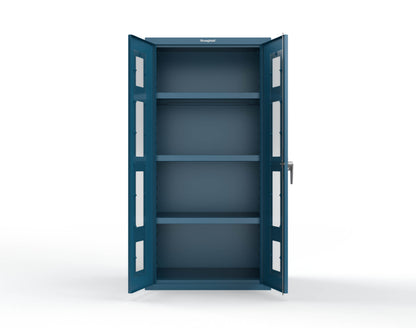 Heavy Duty 18 GA Cabinet with Clearview Doors - 36 in. W x 24 in. D x 72 in. H - 36-LD-243-P-5001