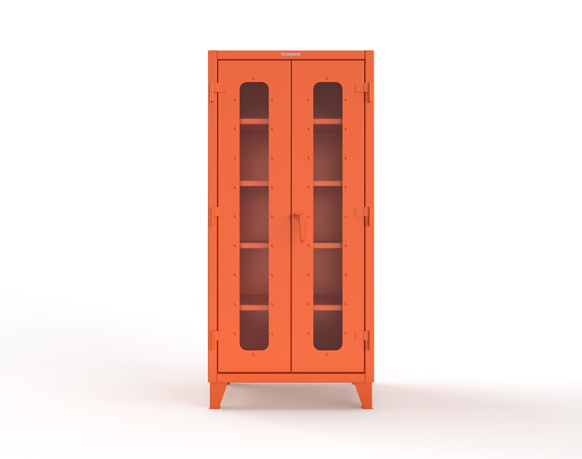 Extreme Duty 12 GA Scratch Resistant Clearview Cabinet with 4 Shelves - 36 In. W x 24 In. D x 78 In. H - 36-LD-244-SR-2009