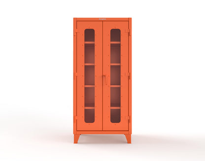 Extreme Duty 12 GA Scratch Resistant Clearview Cabinet with 4 Shelves - 36 In. W x 24 In. D x 78 In. H - 36-LD-244-SR-2009