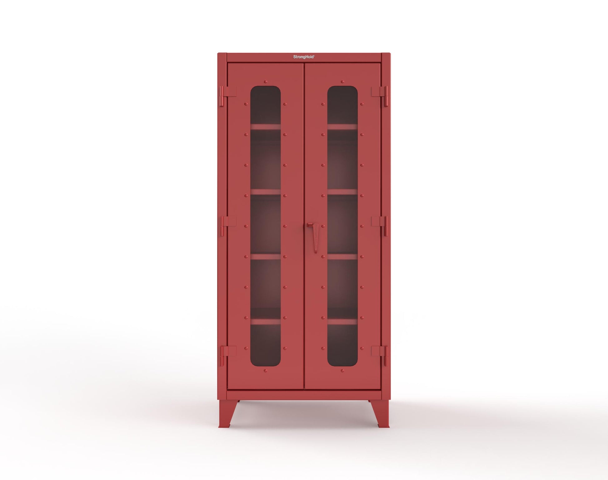 Extreme Duty 12 GA Scratch Resistant Clearview Cabinet with 4 Shelves - 36 In. W x 24 In. D x 78 In. H - 36-LD-244-SR-3001